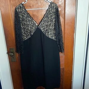 Maggy London black, lacy, party or cocktail dress